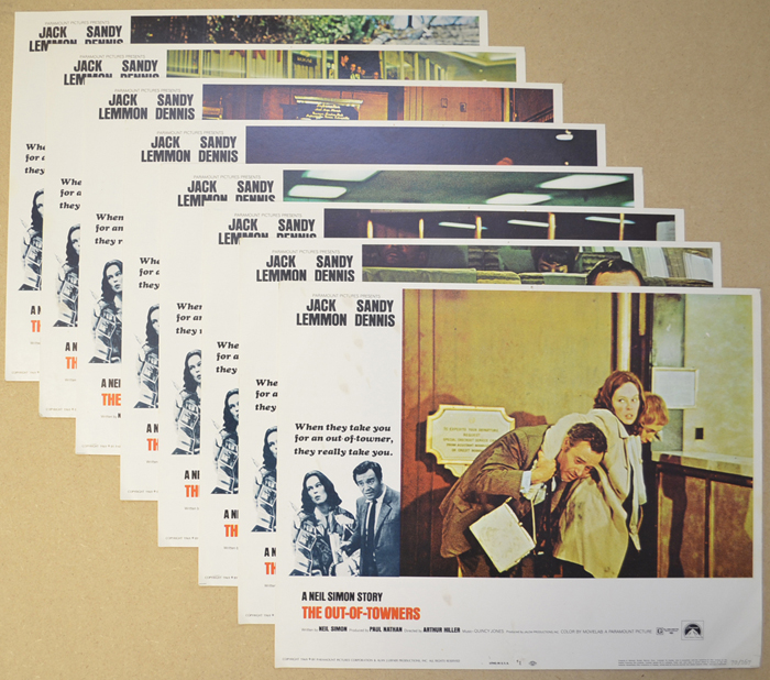 Out Of Towners (The) <p><i> Set Of 8 Cinema Lobby Cards </i></p>