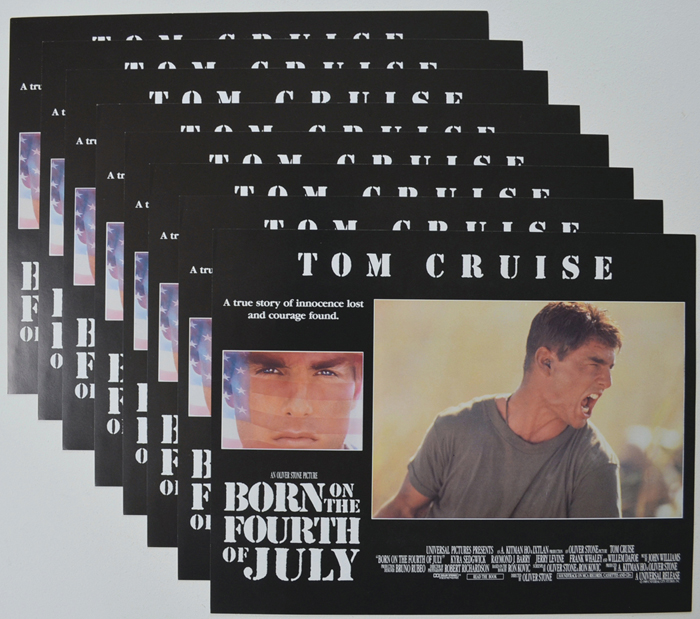 Born On The Fourth Of July <p><a> Set Of 8 Cinema Lobby Cards </i></p>
