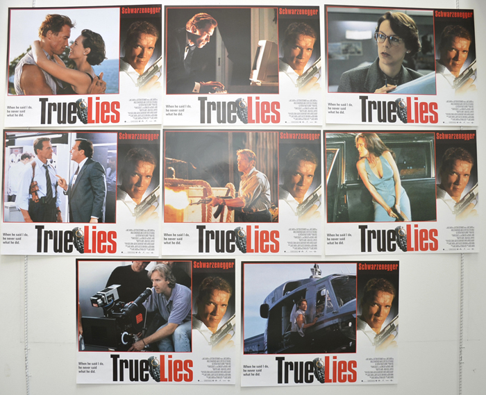 True Lies <p><a> Set Of 8 Cinema Lobby Cards </i></p>