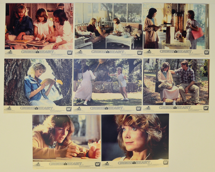 Crimes Of The Heart <p><a> Set of 8 Original Lobby Cards / Colour Front Of House Stills </i></p>
