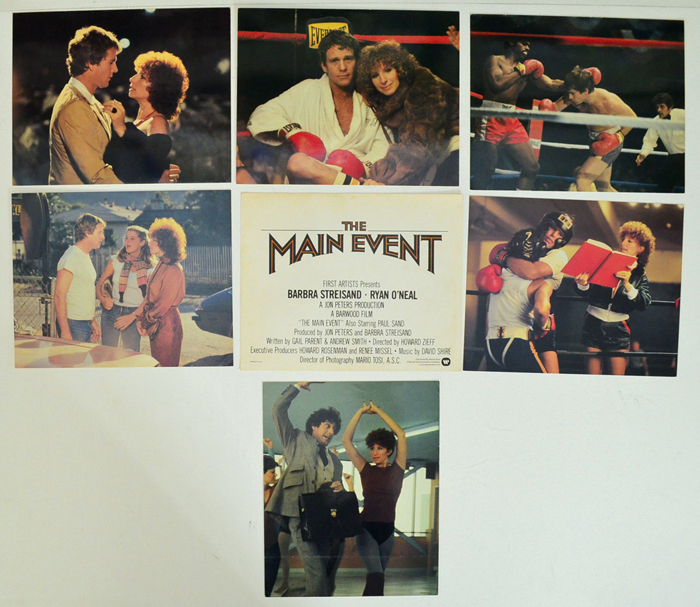 Main Event (The) <p><a> 7 Original Lobby Cards / Colour F.O.H. Stills + Title Card </i></p>