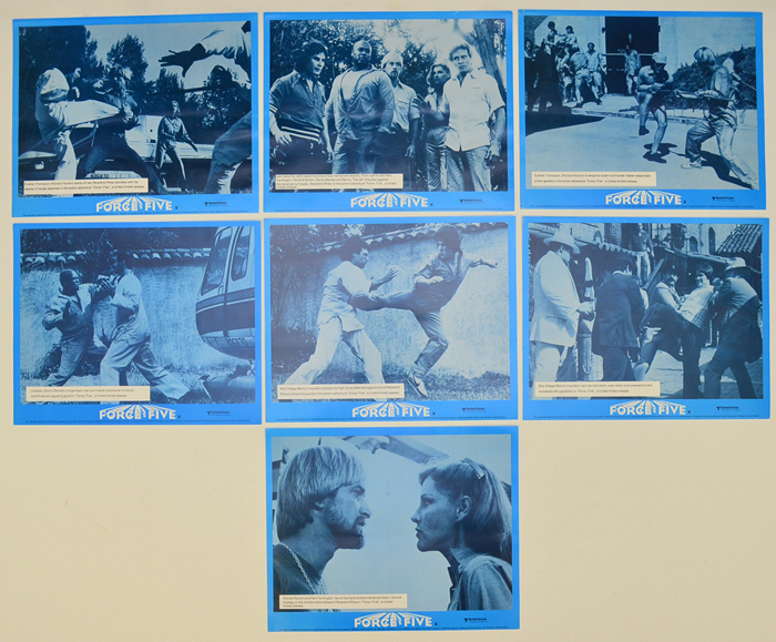 Force Five <p><a> 7 Original Lobby Cards / Colour Front Of House Stills </i></p>