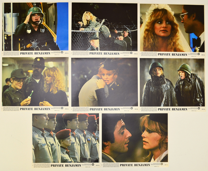 Private Benjamin <p><a> Set of 8 Original Lobby Cards / Colour Front Of House Stills </i></p>
