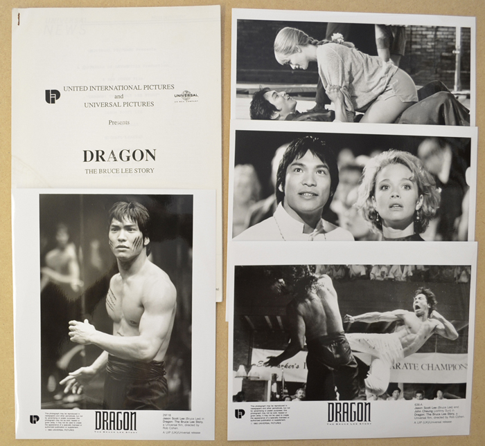 Dragon : The Bruce Lee Story <p><i> Original Press Kit with 4 Black & White Stills </i></p>