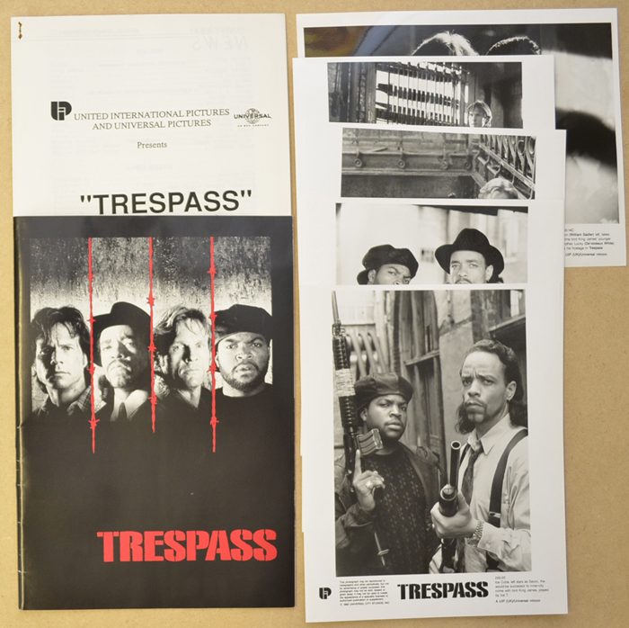 Trespass <p><i> Original Press Kit with 5 Black & White Stills </i></p>
