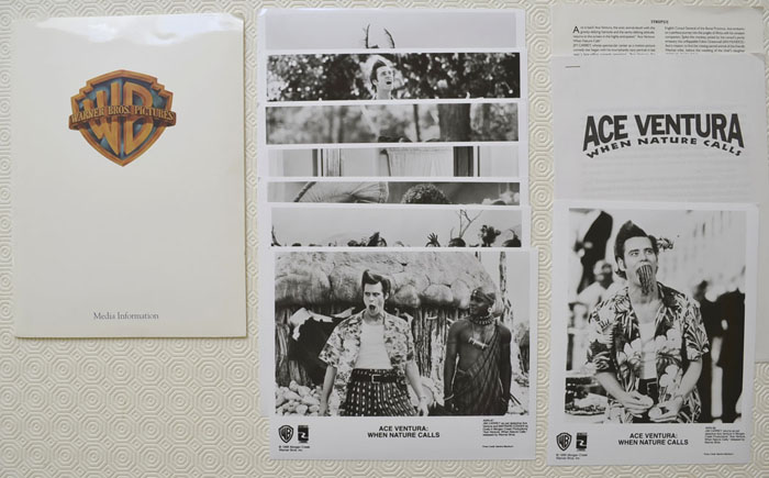 Ace Ventura : When Nature Calls <p><i> Original Press Kit with 8 Black & White Stills </i></p>
