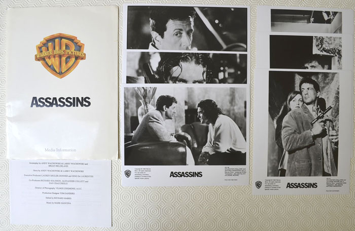 Assassins <p><i> Original Press Kit with 6 Black & White Stills </i></p>