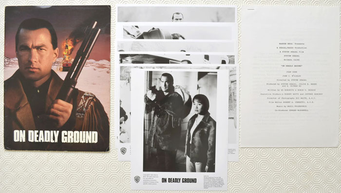 On Deadly Ground <p><i> Original Press Kit with 6 Black & White Stills </i></p>