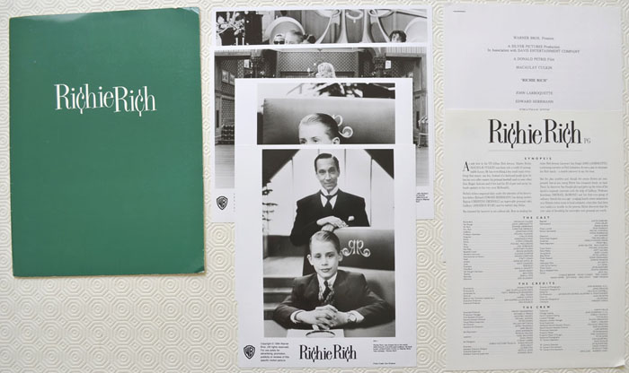 Richie Rich <p><i> Original Press Kit with 4 Black & White Stills </i></p>