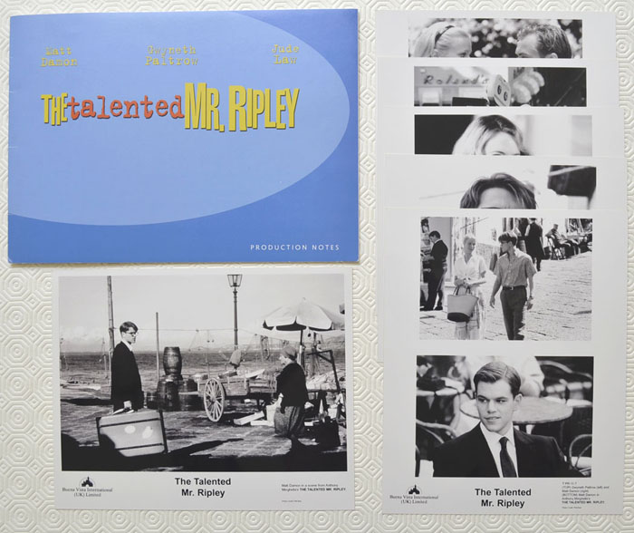 Talented Mr Ripley (The) <p><i> Original Press Kit with 6 Black & White Stills </i></p>