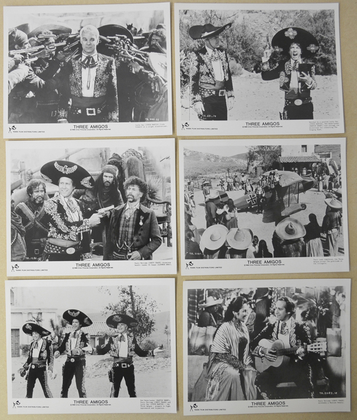 Three Amigos <p><i> 6 Original Black And White Press Stills </i></p>
