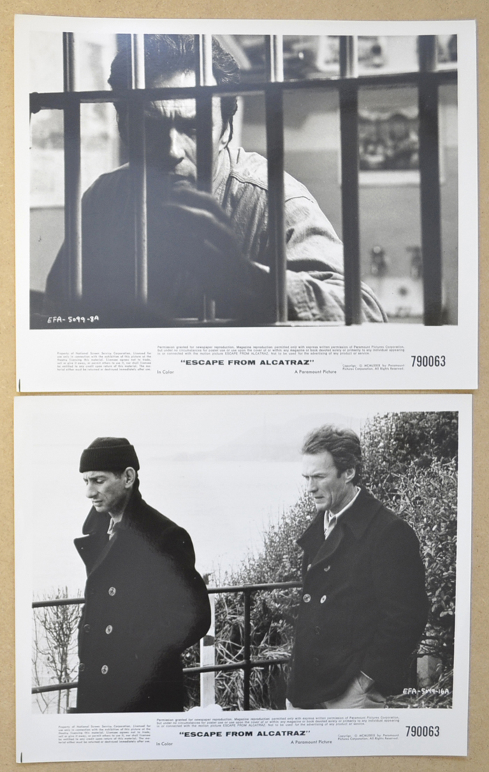 Escape From Alcatraz <p><i> 2 Original Black And White Press Stills </i></p>
