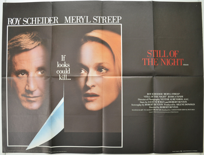 Still of the night Mery Streep vintage movie poster 