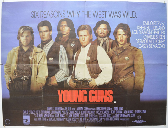 Young Guns Original Movie Poster