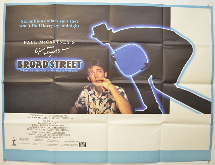 Give My Regards To Broad Street quad poster