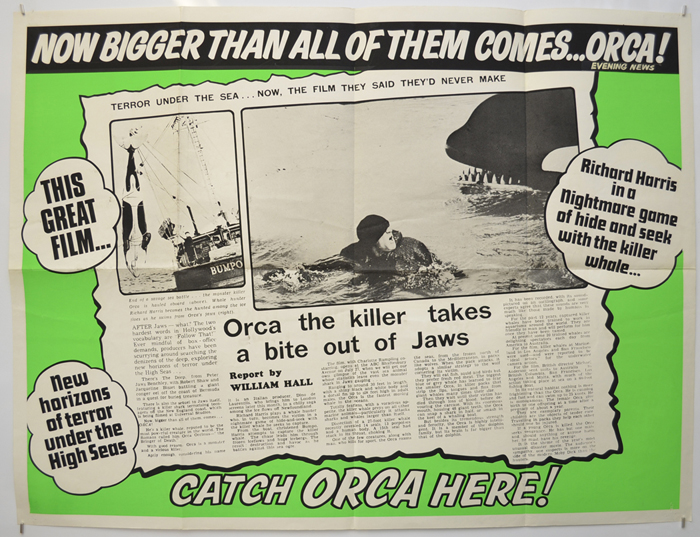 Orca The Killer Whale (Film Review Poster)