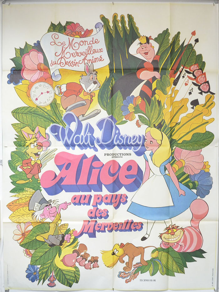 Alice In Wonderland <p><i> Original 1975 release French Grande Poster </i></p>