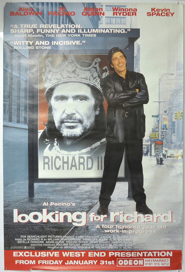 Looking For Richard <p><i> (British 4 Sheet Poster) </i></p>