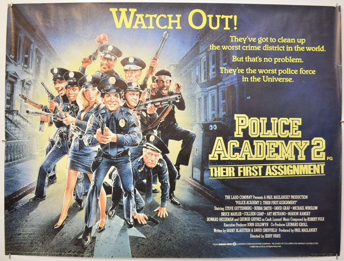Police Academy 2 1985 Steve Guttenberg Japon Chirashi Film Flyer Mini Affiche 