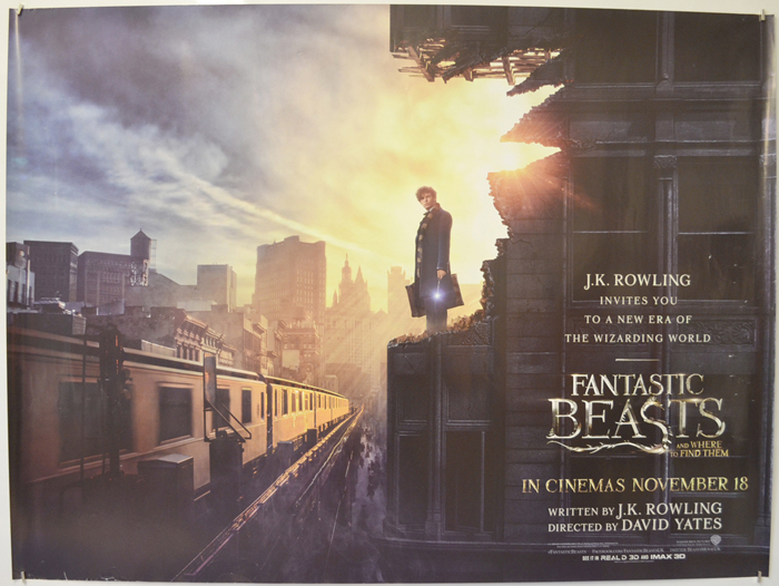 Fantastique bêtes et où trouver les Film Original Promo Poster 11x17 AMC EX 
