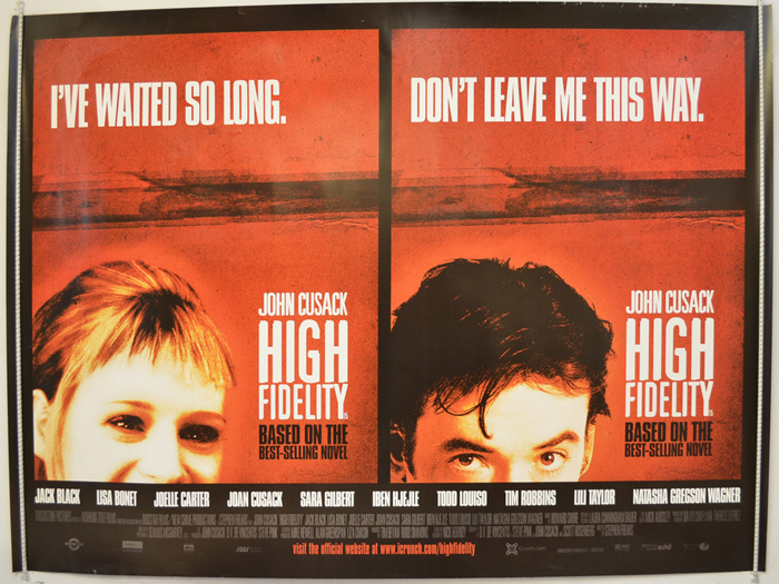 High Fidelity Classic Large Movie Poster Print Maxi A1 A2 A3 A4