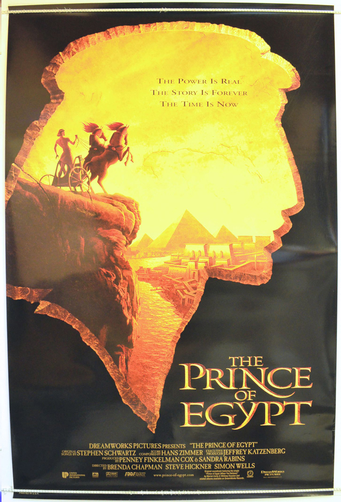 PRINCE OF EGYPT MOVIE POSTER Mini Sheet 11x17 Inch DREAMWORKS ANIMATION FILM 