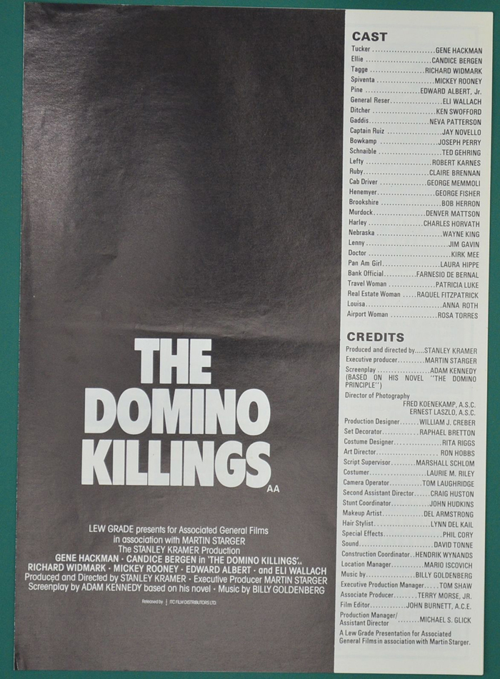 Domino Killings (The) <p><i> Original Cinema Exhibitor's Campaign Pressbooklet </i></p>