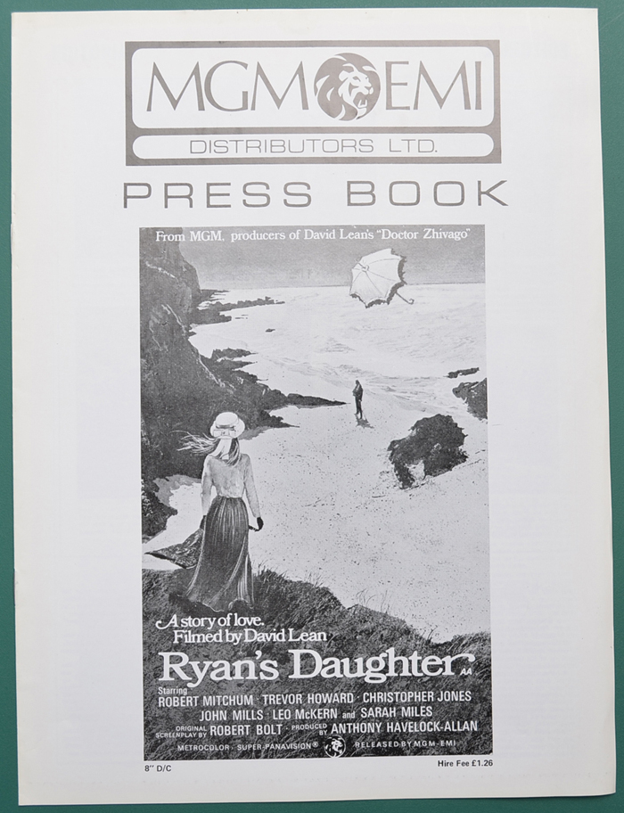 Ryan's Daughter <p><i> Original 8 Page Cinema Exhibitors Campaign Pressbook </i></p>