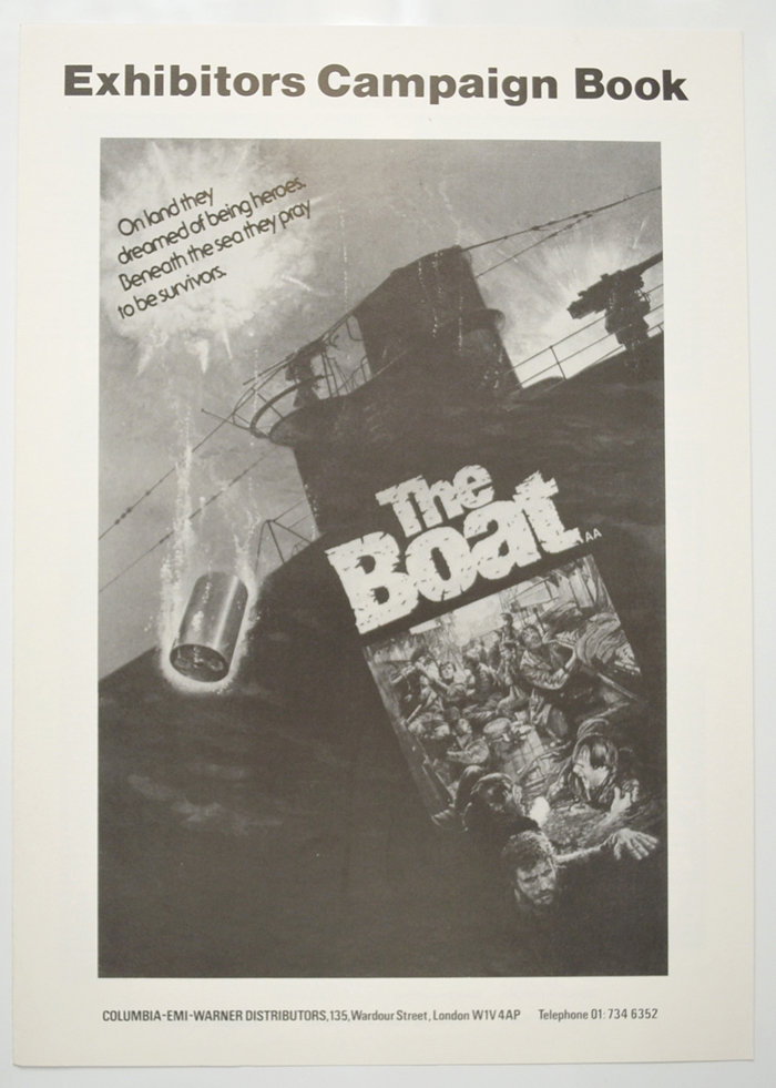 Boat (The) a.k.a. Das Boot <p><i> Original 4 Page Cinema Exhibitor's Campaign Pressbook </i></p>