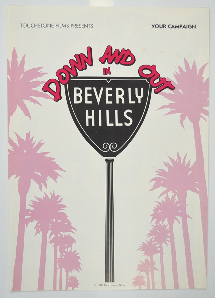 Down And Out In Beverly Hills <p><i> Original 6 Page Cinema Exhibitor's Campaign Pressbook </i></p>