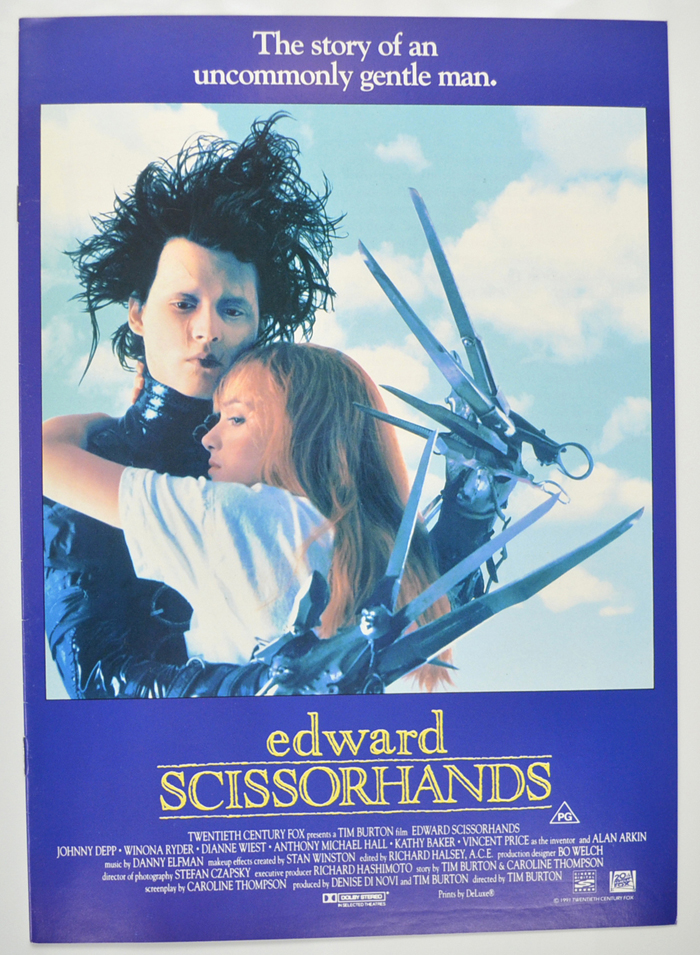 Edward Scissorhands <p><i> Original 8 Page Cinema Exhibitor's Campaign Pressbook </i></p>