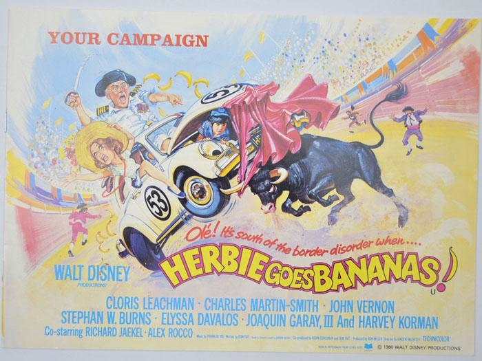 Herbie Goes Bananas <p><i> Original 20 Page Cinema Exhibitors Campaign Pressbook  </i></p>