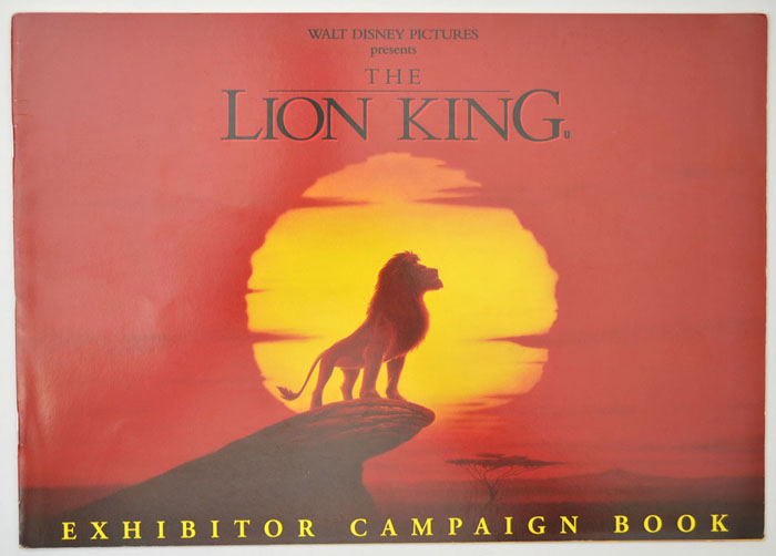 Lion King (The) <p><i> Original 12 Page Cinema Exhibitors Campaign Pressbook </i></p>