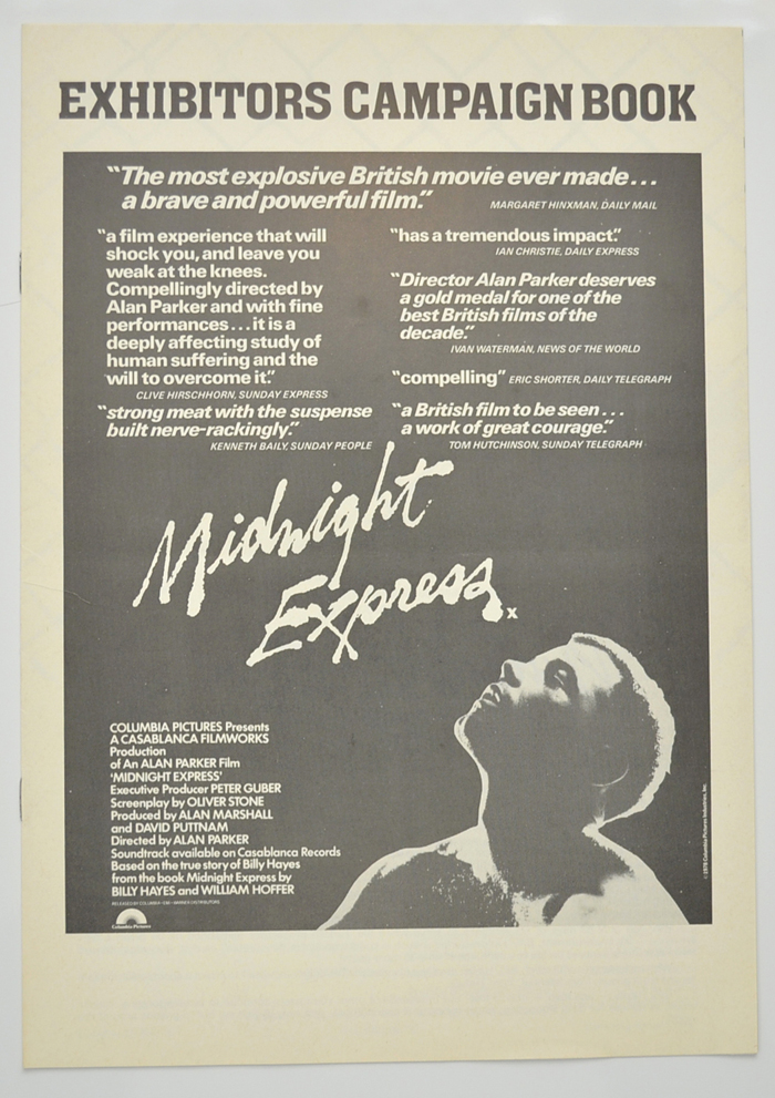 Midnight Express <p><i> Original 8 Page Cinema Exhibitors Campaign Pressbook </i></p>