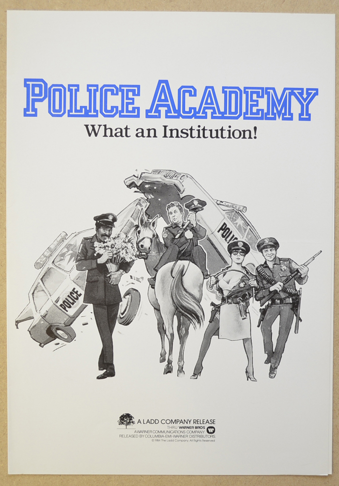 Police Academy <p><i> Original Cinema Exhibitor's Press Synopsis / Credits Booklet </i></p>