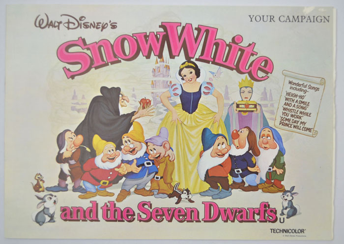 Snow White And The Seven Dwarfs  (1980 re-release) <p><i> Original 20 Page Cinema Exhibitors Campaign Pressbook </i></P>