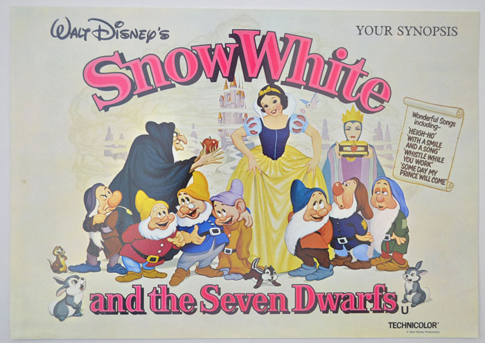 Snow White And The Seven Dwarfs (1980 re-release) <p><i> Original Cinema Exhibitor's Press Synopsis / Credits Booklet </i></p