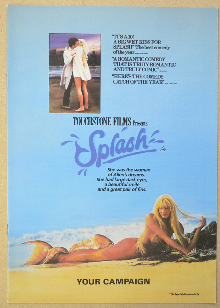 Splash <p><i> Original 12 Page Cinema Exhibitor's Campaign Pressbook </i></p>