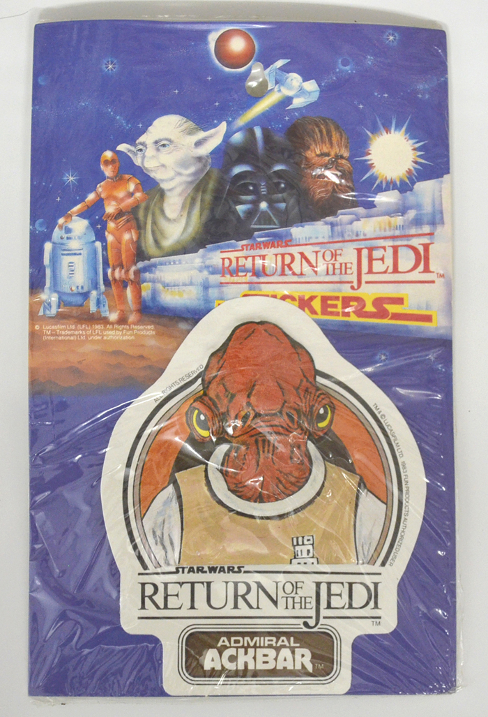 Star Wars : The Return Of The Jedi - Fun Products International Embossed Sticker - ADMIRAL ACKBAR