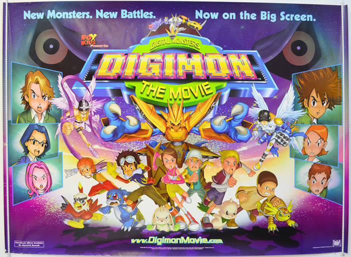 Digimon : The Movie - Original Cinema Movie Poster From pastposters.com ...
