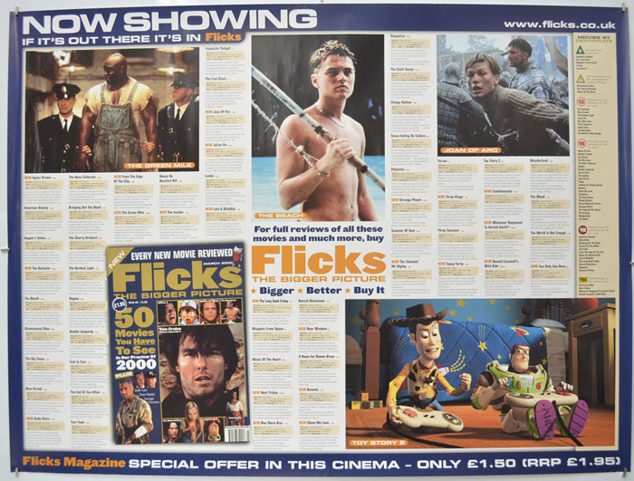 Flicks (March 2000)  <p><i> (Cinema Advertising Poster) </i></p>