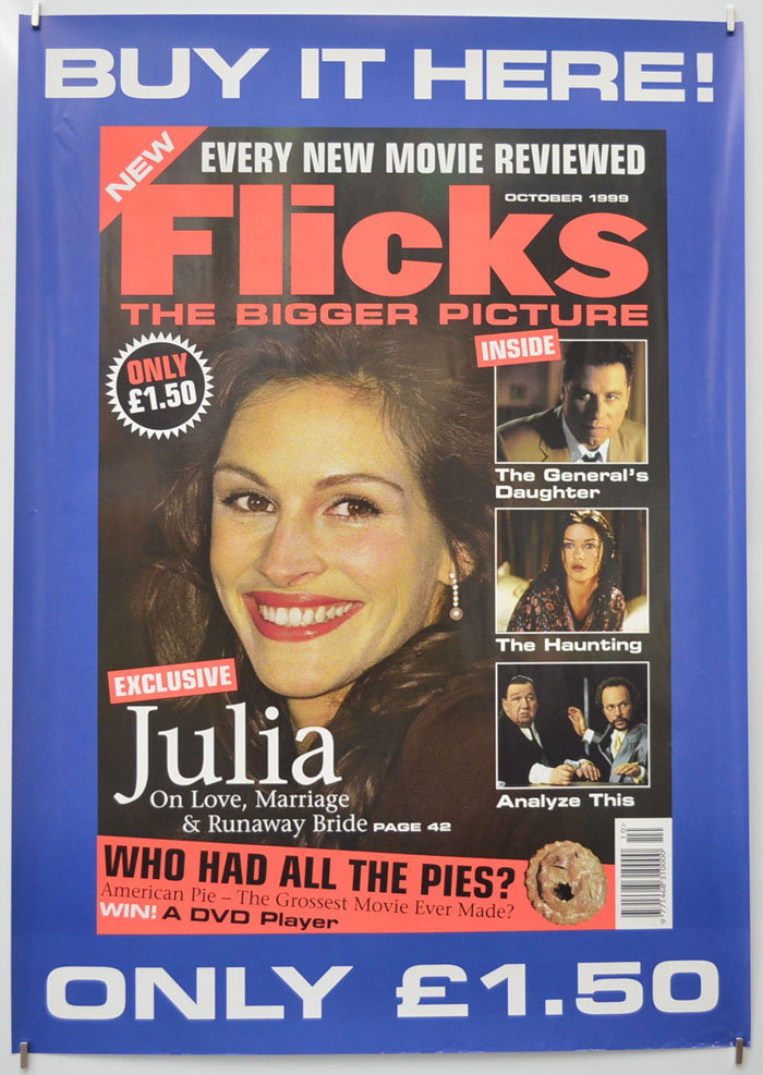 Flicks (October 1999)  <p><i> (Cinema Advertising Poster A2) </i></p>