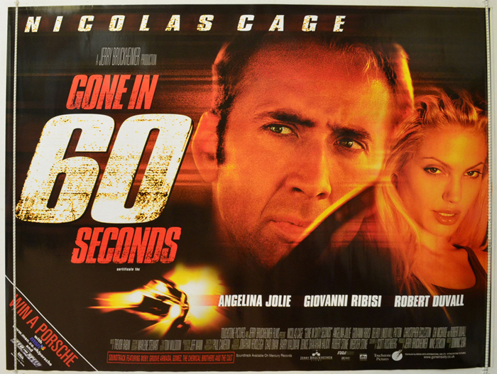 64442 GONE IN 60 SECONDS 2000 Wall Print POSTER AU