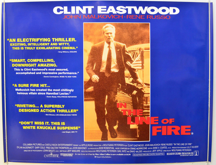 In The Line Of Fire - Original Cinema Movie Poster From ...