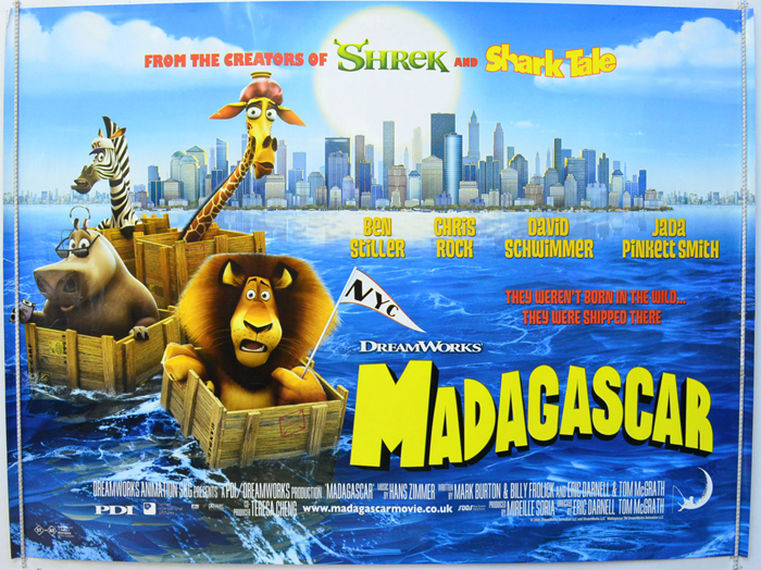 Madagascar - Original Cinema Movie Poster From pastposters.com ...