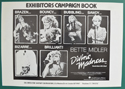 Divine Madness (Bette Midler Is) <p><i> Original 4 Page Cinema Exhibitor's Campaign Press Book </i></p>