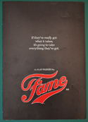 FAME - Synopsis Booklet - Front