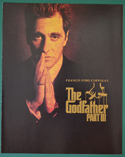 THE GODFATHER Part III - Synopsis Booklet - Front