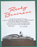 Risky Business   - Synopsis Leaflet - Back