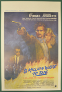 8 Million Ways To Die <p><i> (Original Belgian Movie Poster) </i></p>